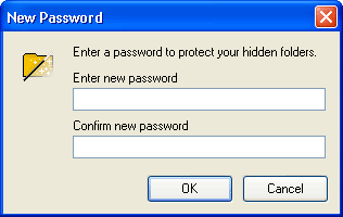 Hide Folders XP new password 